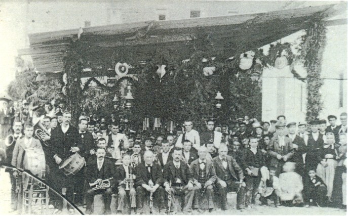 Orquestra “La Unión Bergadama”, amb Jaume Sala (com a corneta) quan tenia 13 anys.